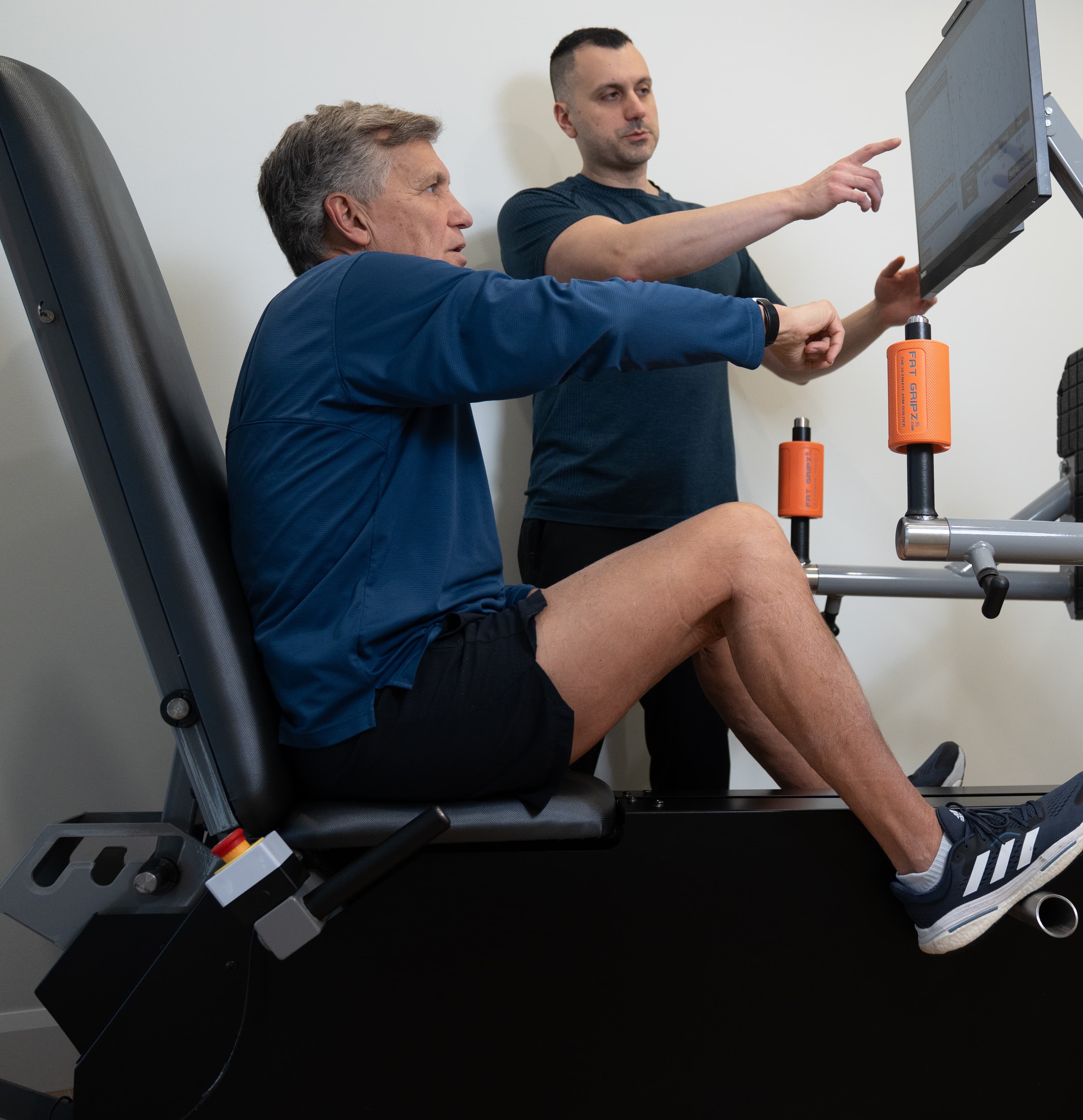 Guided training at the studio